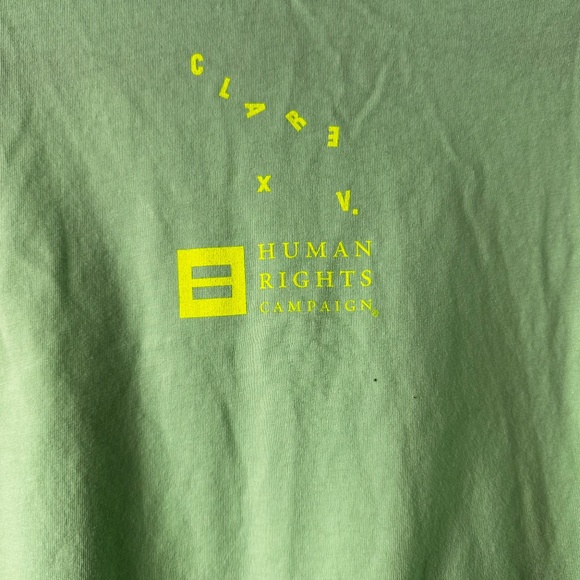 x Human Rights Campaign Vive La Difference Mint Green T shirt Size 2X - Picture 5 of 7